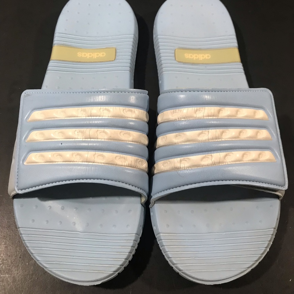 Adidas Adilette Slides Sandals Slippers Logo Adjustable 2006